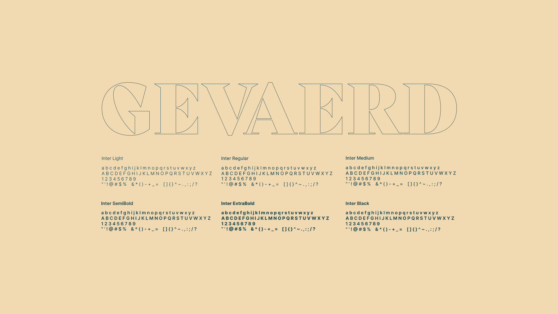 Tipografia identidade visual Gevaerd